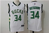 Milwaukee Bucks #34 Giannis Antetokounmpo White Stitched Jersey,baseball caps,new era cap wholesale,wholesale hats